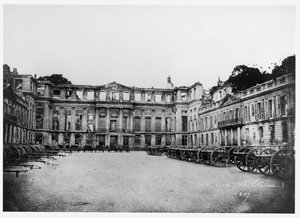 Cannons in the Courtyard of the Chateau de Saint-Cloud by Adolphe Giraudon